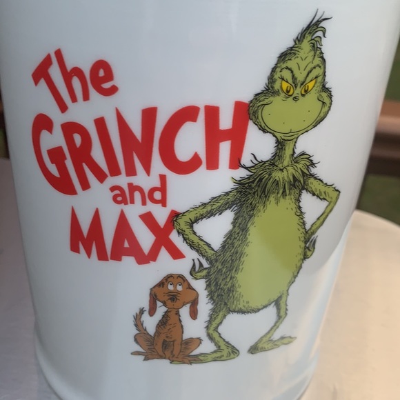 New the Grinch and Max Christmas inspired dog treat canister - Picture 3 of 10
